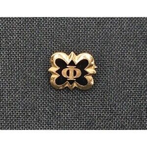 Phi Mu Sorority Pledge Pin Vintage Gold Tone
